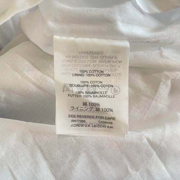 J. Crew | Women's Blue and White Maxi Gingham Dress with Tags | Size: 2 - Picture 6 of 7